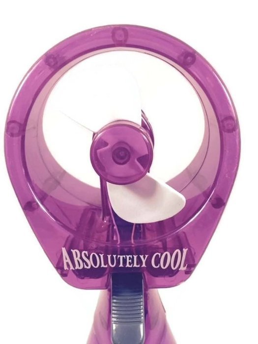 New Absolutely Cool Pink Portable Misting Fan Handheld Battery Operated &hellip; N3