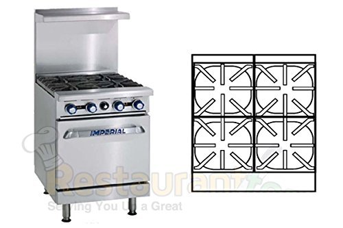 Imperial Commercial Restaurant Range 24" With 4 Burners/Standard Oven Natural Gas Model Ir-4