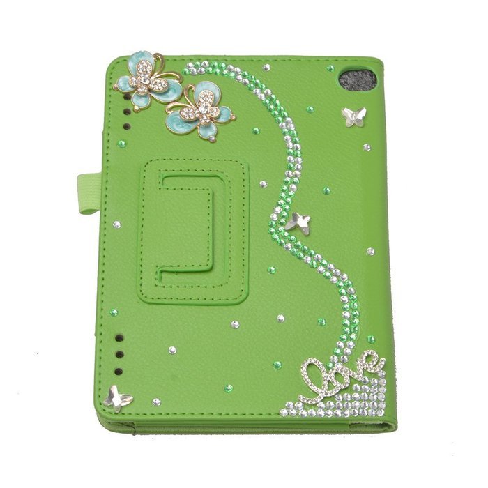 Spritech(TM) Luxury Bling Rhinestone Design Elegant Flower Decor Smart-shell Stand Cover for Amazon Kindle Fire... N26