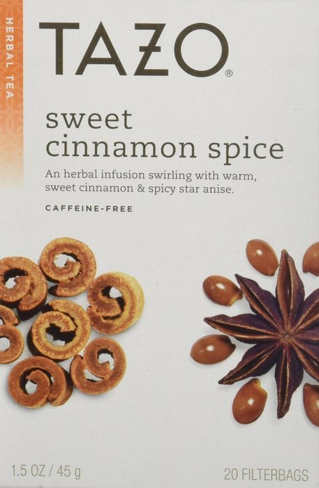 Tazo Sweet Cinnamon Spice Herbal Tea 20 Bags N3