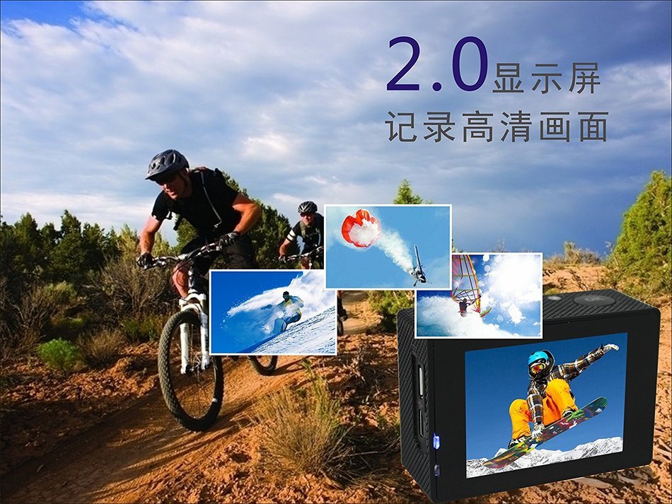 Action Sports Camera SJ7000 Waterproof HD 1080P 170 Degree Wide Angle DV Car Recorder Diving Sports Camcorder