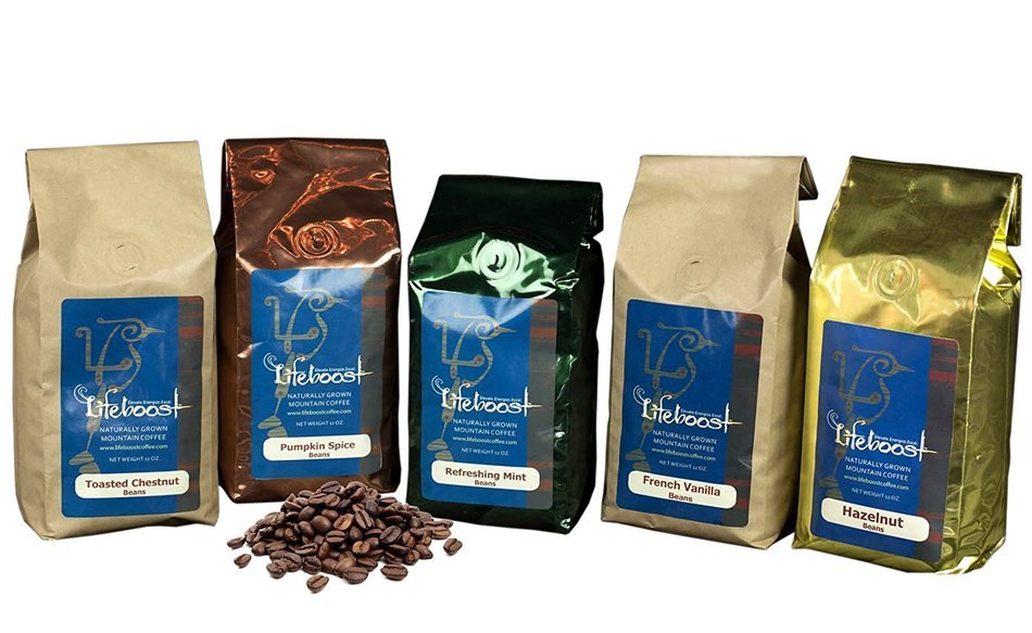 Lifeboost Nicaragua Coffee Beans, 12 oz (Bean Dark Roast) N14