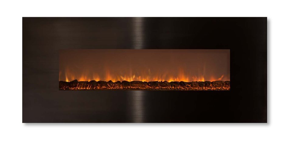 Modern Flames CLX-2 Series Electric Fireplace with Black Stainless Steel Front, 144-Inch N17