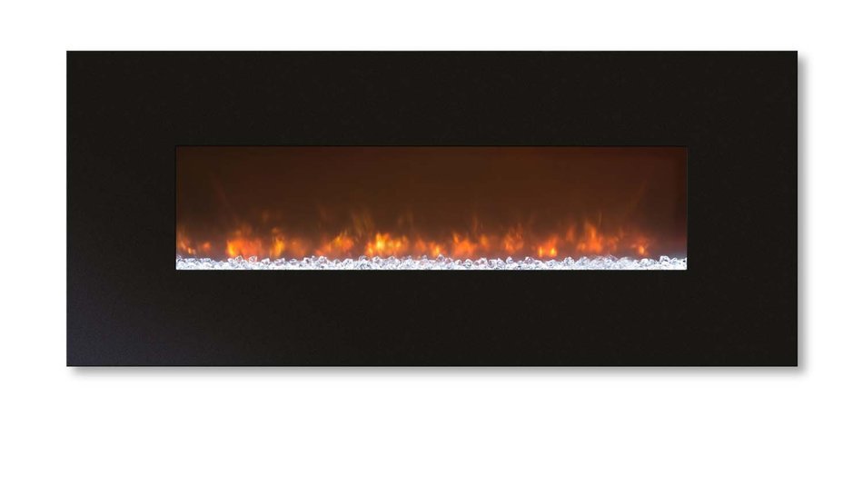 Modern Flames CLX-2 Series Electric Fireplace with Black Stainless Steel Front, 144-Inch N20