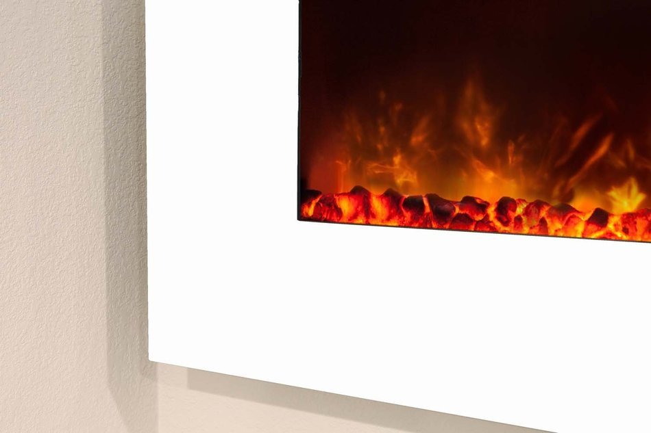 Modern Flames CLX-2 Series Electric Fireplace with Black Stainless Steel Front, 144-Inch N22