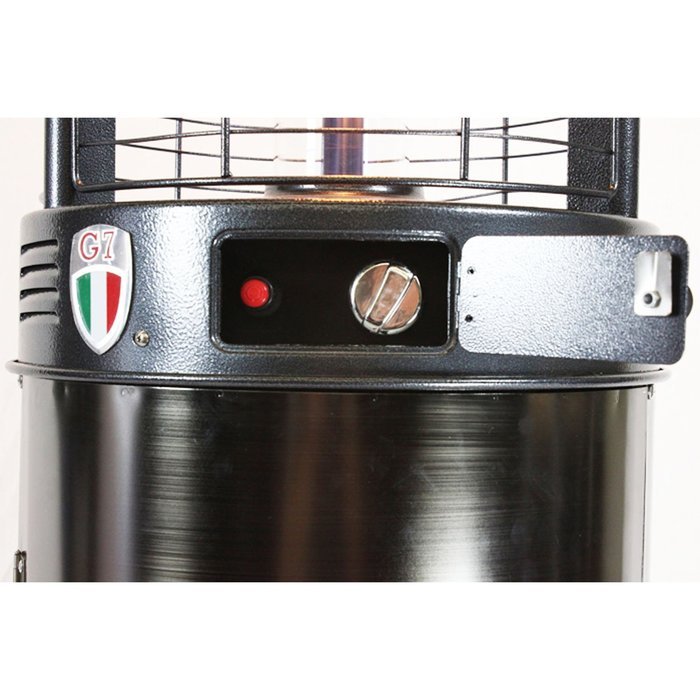 Lava Heat OUTDOOR PATIO Heater with "Easy Start" Pilot Light Ignition, Gun Metal Finish