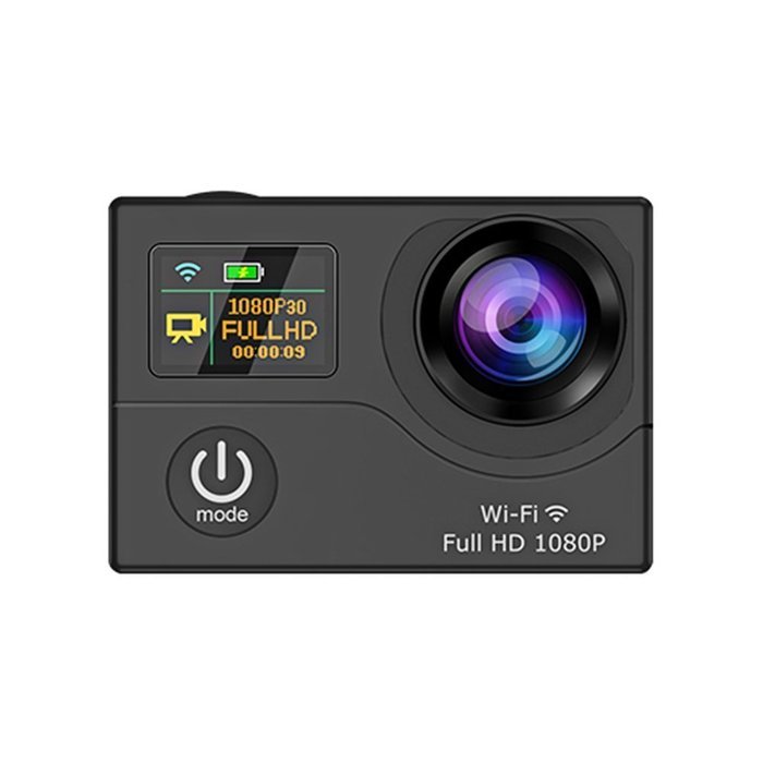SinoPro 3.0 HD 1080P 170&deg; Fisheye Action Camera 12MP Waterproof WIFI Action Camcorder Accessory Bundles Front...