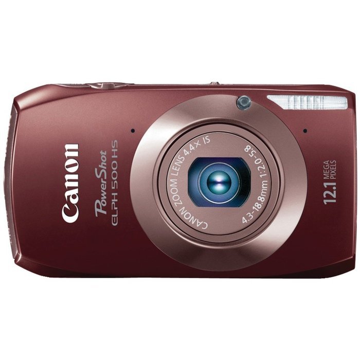Canon PowerShot ELPH 500 HS 12.1 MP CMOS Digital Camera with Full HD Video and Ultra Wide Angle Lens (Brown) N2