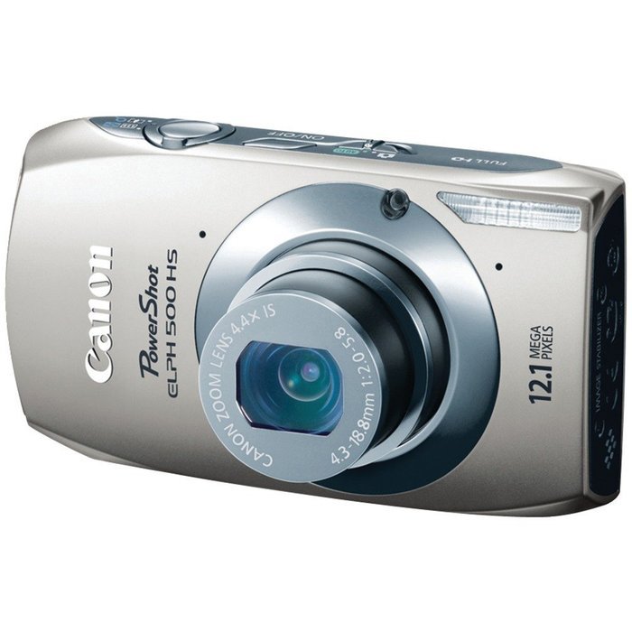 Canon PowerShot ELPH 500 HS 12.1 MP CMOS Digital Camera with Full HD Video and Ultra Wide Angle Lens (Brown) N3