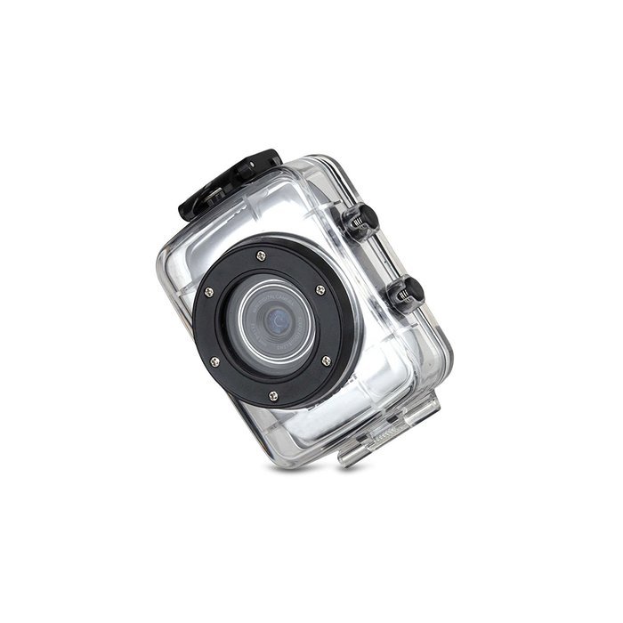 ActionCam DVS1-Silver Touch Screen Action Camera with Waterproof Case (Silver)