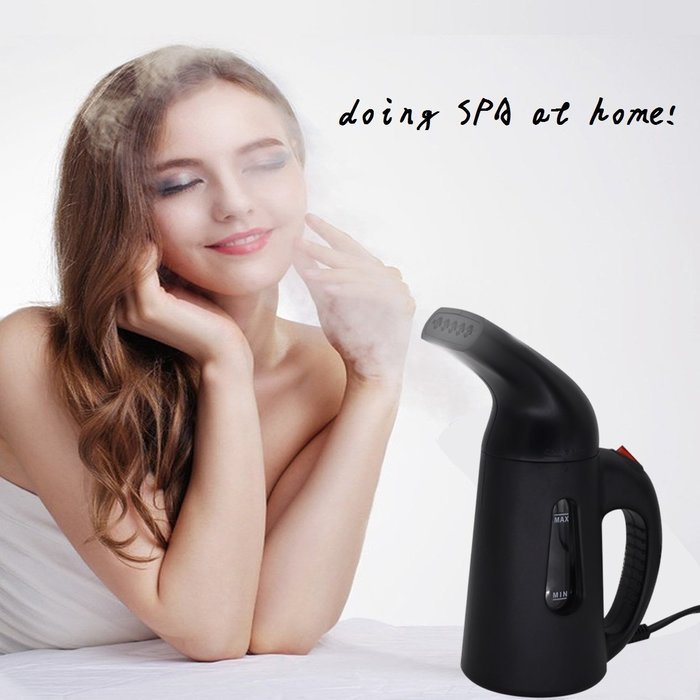 Travel Steamer with Mini Iron Fast Heat up Plancha a vapor 140ml Capacity Portable Handheld Garment Steamer Perfect... N2