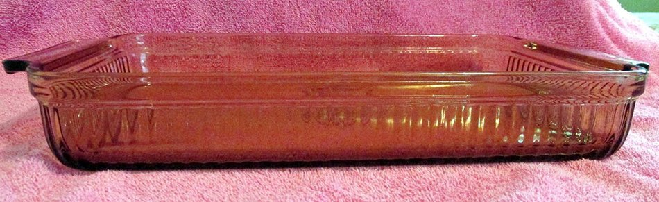 VINTAGE ANCHOR HOCKING AMBER GLASS CASSEROLE DISH NO. 1431 2-QT