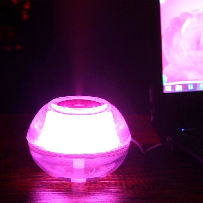 Familybuy Mini Air Humidifer, Mini USB Humidifier Air Diffuser Purifier Home Crystal LED Night Light Quiet Ultrasonic... N5