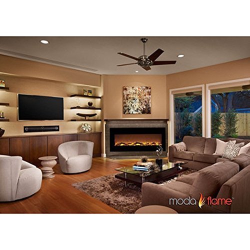 PRO Houston Wall Mount Electric Fireplace by Moda Flame N3