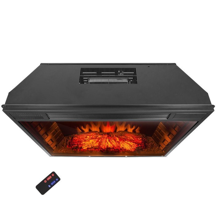 AKDY&reg; 33" Freestanding Electric Heater Fireplace Log Set w/ Remote Control AZ-EF05-33 N7