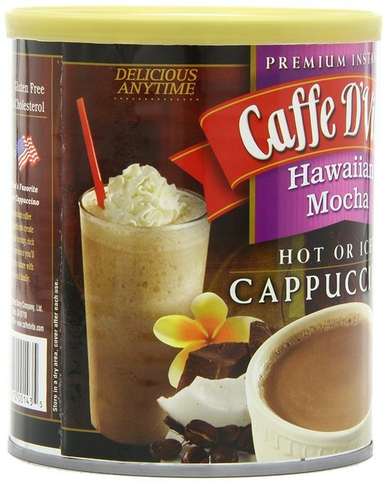Caffe D'Vita Amaretto Instant Cappuccino, 16-Ounce Canisters (Pack of 6) N88