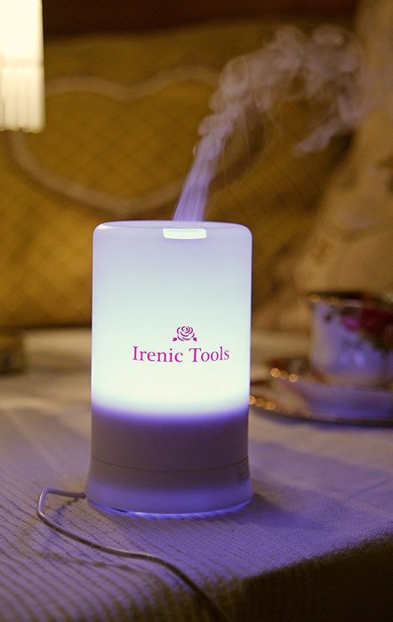 Irenic Essential Oil Diffuser Cool Mist Aroma Humidifier with Color LED Lights N2