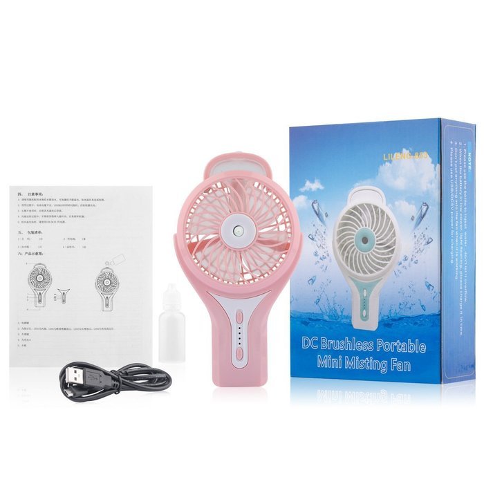 D-FantiX Portable Handheld Misting Fan Personal Cool Mist Humidifier Rechargeable Mini Fan Battery Operated/USB... N11