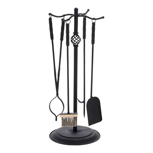 Black Color Bennington Fireplace Tool Set Represents A Durable Value For A Functional Purpose Set Comes Complete...