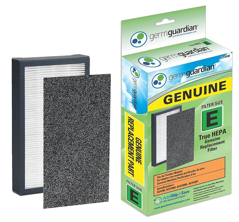 GermGuardian FLT4100 GENUINE HEPA Replacement Filter E for AC4100 Air Purifier N2