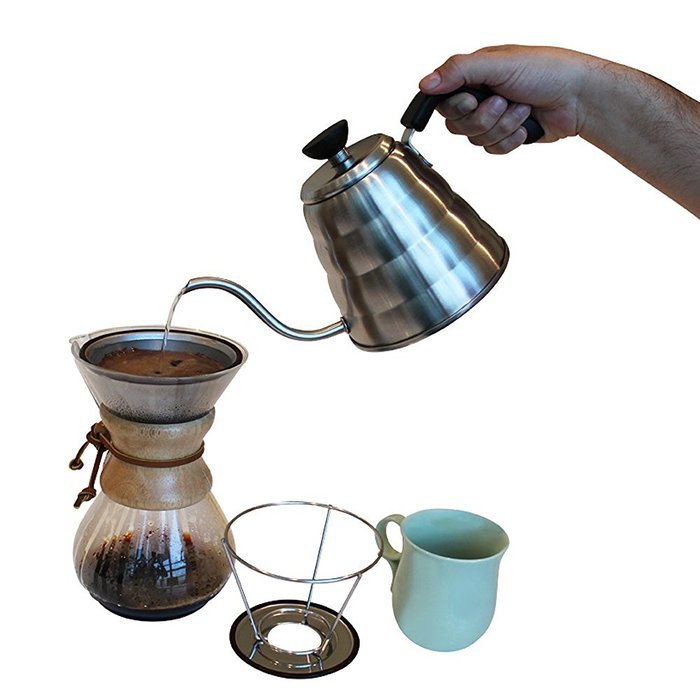 Premium Pour Over Coffee Kettle By KB Goodlife - 1.2 L / 40 oz Gooseneck Pouring Kettle - Brushed Stainless Steel... N3