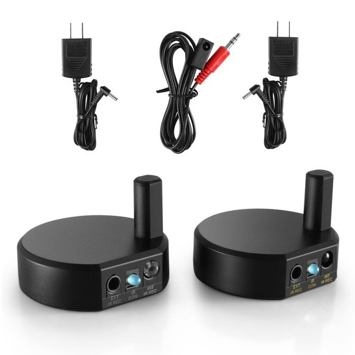 TNP Wireless IR Extender Repeater - Universal Remote Control Infrared IR Transmitter and Receiver with 3 Head...