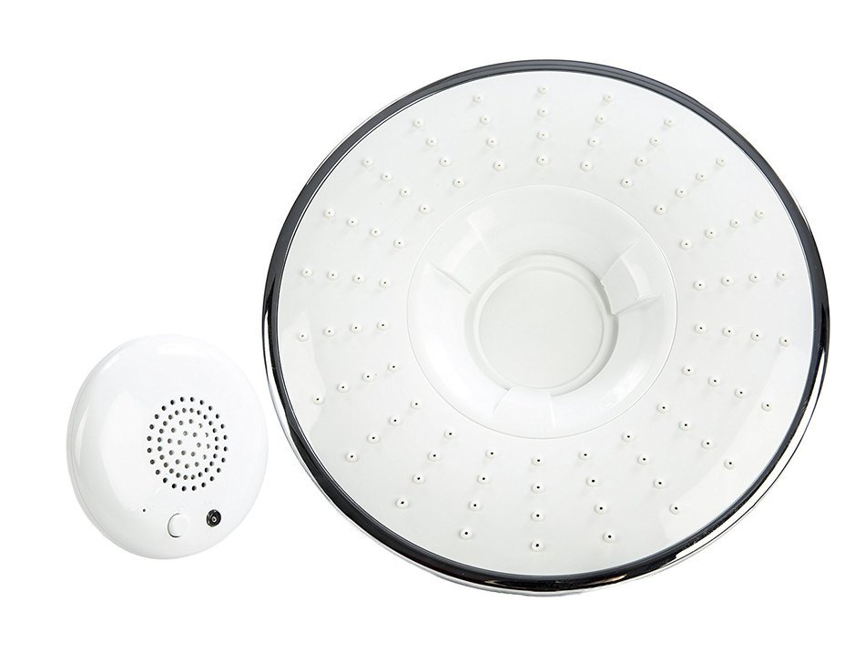 Sharper Image Bluetooth Shower Head &ndash; Bluetooth Capability for Music, News, Audiobooks and More &ndash; Hands-Free Phone...