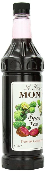 Monin Flavored Syrup, Desert Pear, 33.8-Ounce Plastic Bottles (Pack of 4) N2