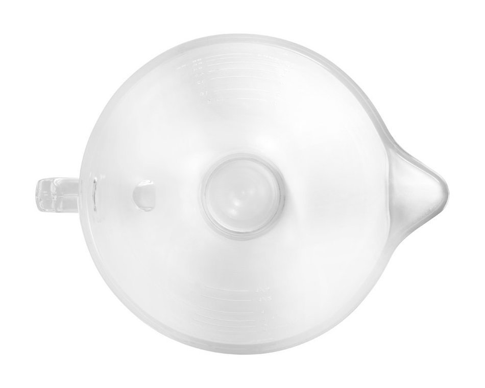 KitchenAid K5GBF Tilt-Head Frosted Glass Bowl with Measurement Markings and Lid, 5-Quart N4