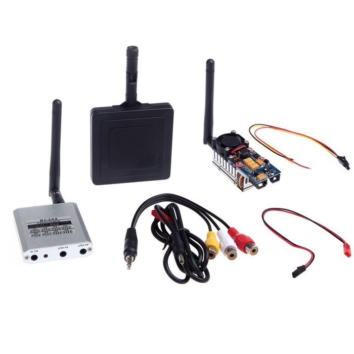 Docooler 5.8Ghz 8CH AV RC305 Receiver Wireless 5.8G 500mW Transmitter 11db Aerial Panel FPV Transmission Set