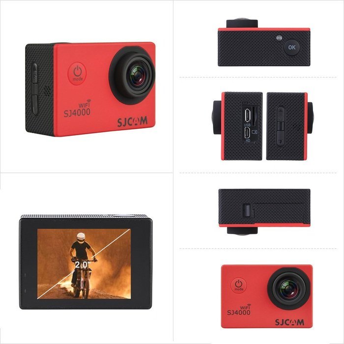 SJCAM SJ4000 WiFi 2.0" LCD Screen 1080P 30fps Full HD 12MP Waterproof 30M NTK96655 Action Sports Camera DV 170... N9