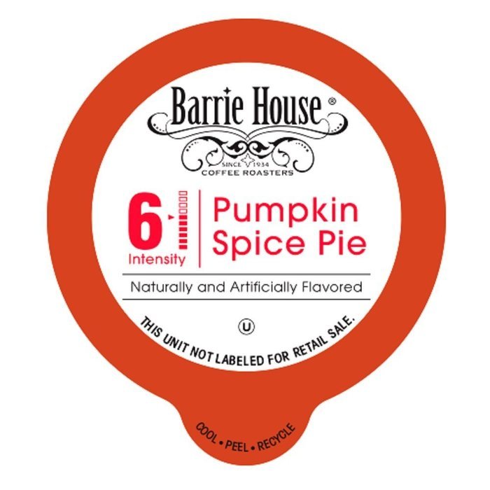 Barrie House Pumpkin Spice Single Capsules for K-Cup Brewer, 80 Count N4