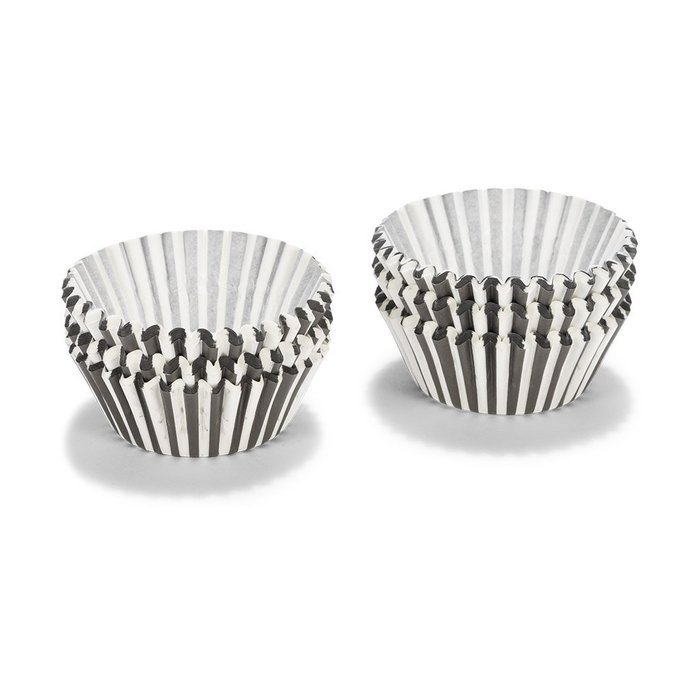 Patisse Paper Cupcake Cases Set, Black/White