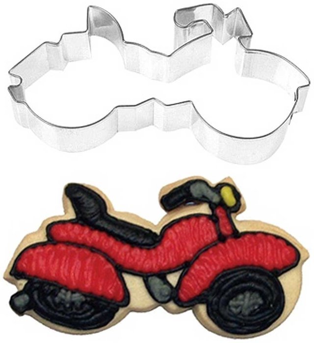 Motorcycle Cookie Cutter 4 in