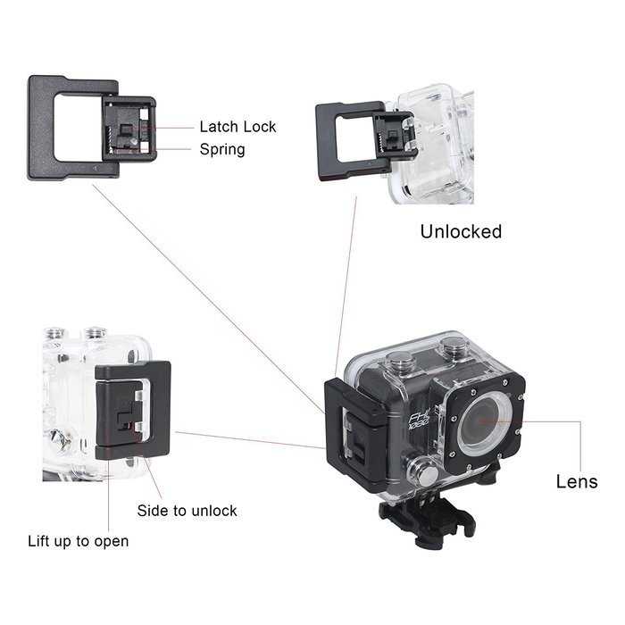 Matego Sports Camera 1080P FHD 12MP Waterproof Camera with 2.0 Inch Screen 170 Degree Wide Angle Lens 30Meter... N3