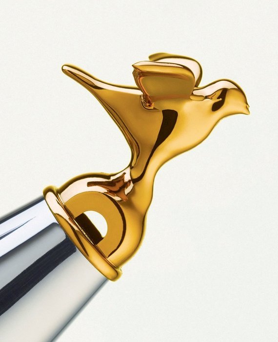 Alessi Whistles in Pa Brass Metallic Finish Limited Edition Of 9999 (Set of 2), Gold N2