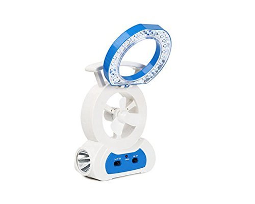 iMounTEK Mini Portable Cooling Rechargeable Electric Powered Small Quiet Desktop Table Fan W/ 22 LED Desk Lamp... N2