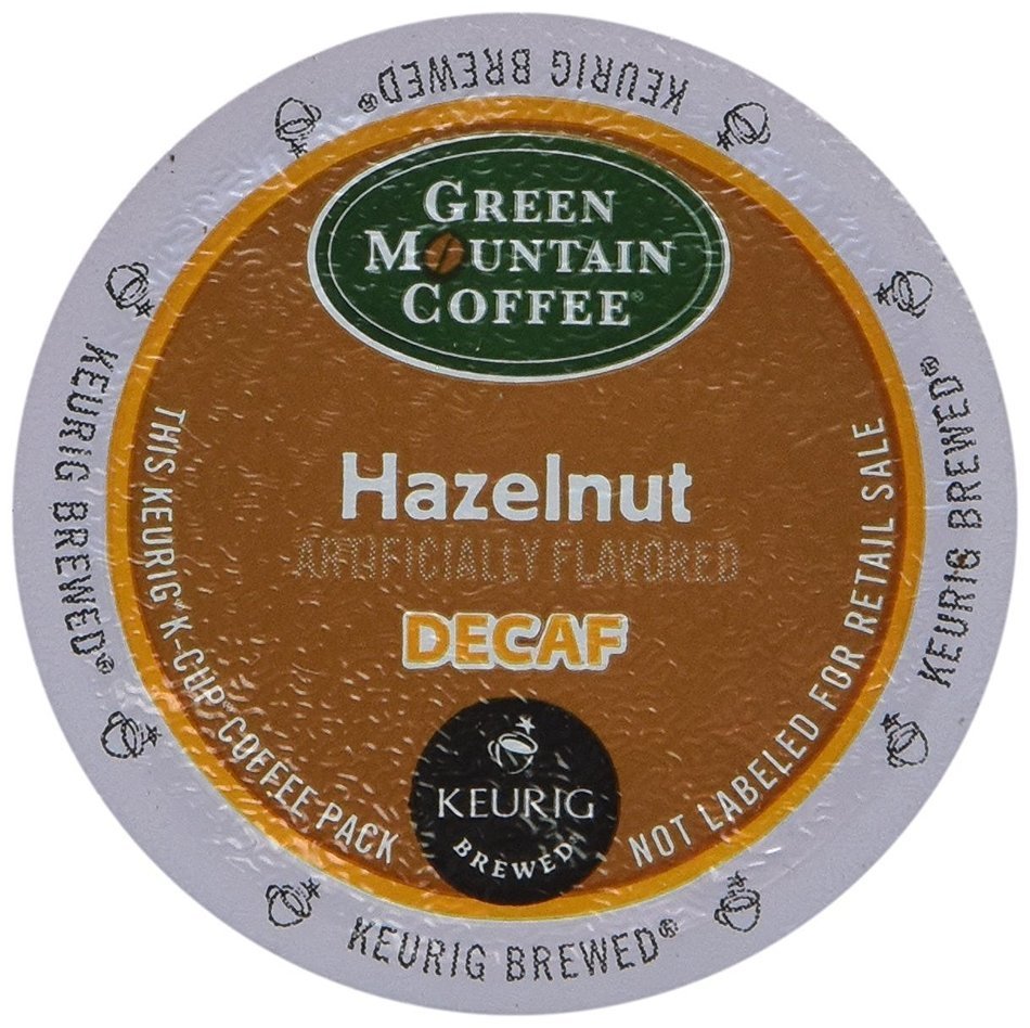 Green Mountain Coffee Hazelnut Decaf K-Cups for Keurig Brewers - 18 K-Cups N4