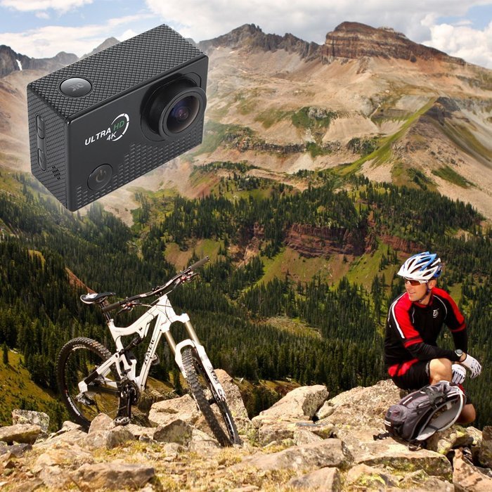 Boddenly Pro5000 14-megapixel HD Wifi 4k 170&deg; Wide Angle LensWaterproof 30 m Sports Action Camera Kit forHiking... N2