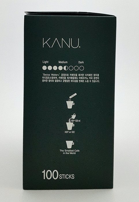 MAXIM KANU Mini Dark Roasted Instant Americano Coffee 0.9g(0.03oz) &times; 100 Sticks with Free Gift(Dark Roasted) N17