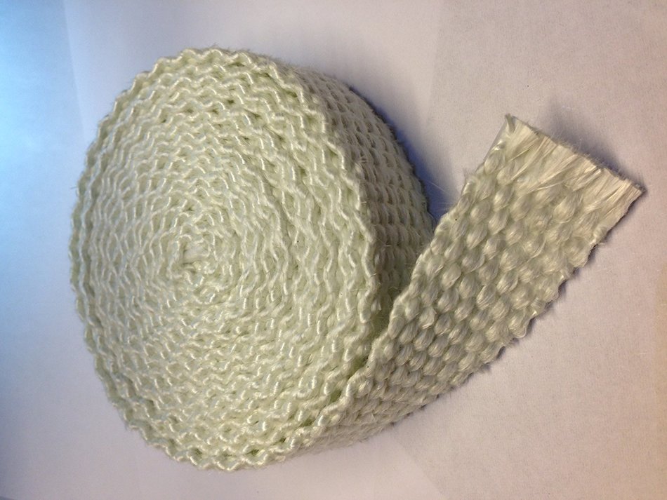 Flat Gasket Braided Fiberglass Rope 1/8" Thick x 1" Wide x 10' Roll. Wood Stove Door, Arch Pan, Oil Furnace N3
