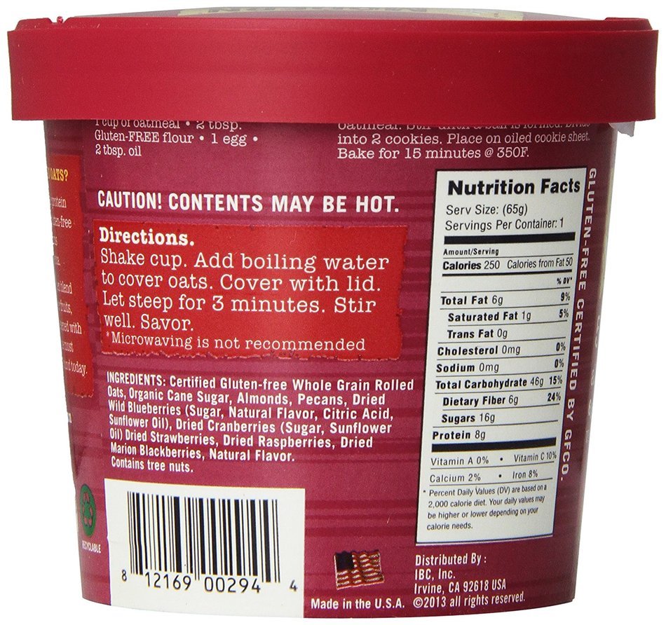 Modern Oats Apple Walnut Oatmeal, 2.6 Ounce (Pack of 12) N25