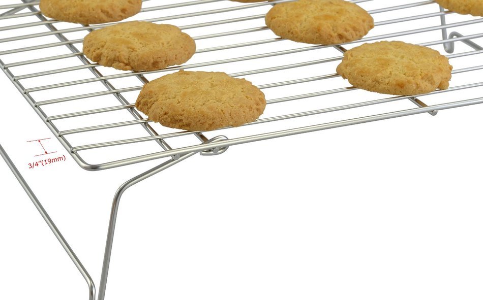 Surpahs 304 Grade Stainless Steel 3-Tier Stackable Cooling Rack Set N4