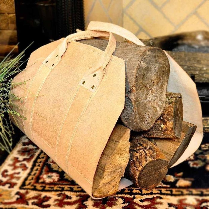 Leather Firewood Carrier