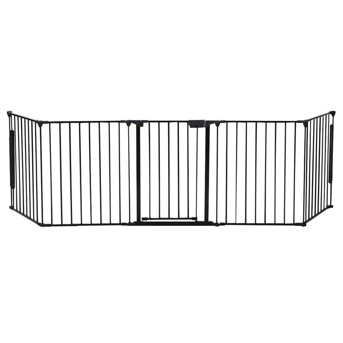 Giantex Fireplace Fence Baby Safety Fence Hearth Gate BBQ Metal Fire Gate Pet Dog Cat N3