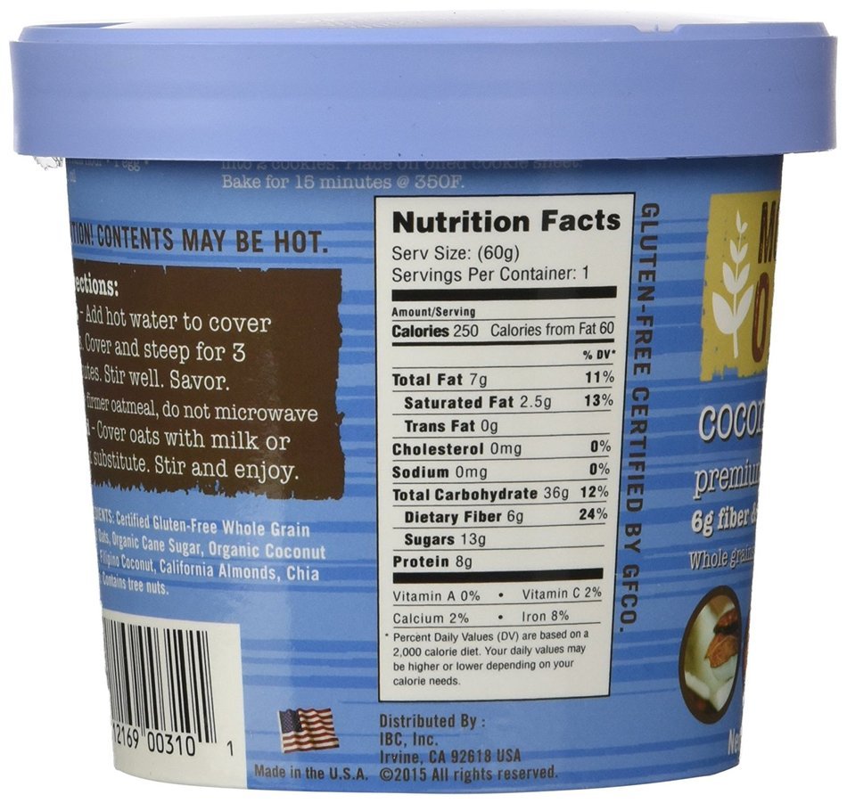 Modern Oats Apple Walnut Oatmeal, 2.6 Ounce (Pack of 12) N37