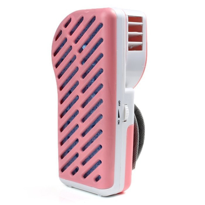 AIGUMI Mini Portable USB Rechargeable Fan Bladeless Handheld Air Conditioning Fan with Stand Sports Cooling Fan... N13