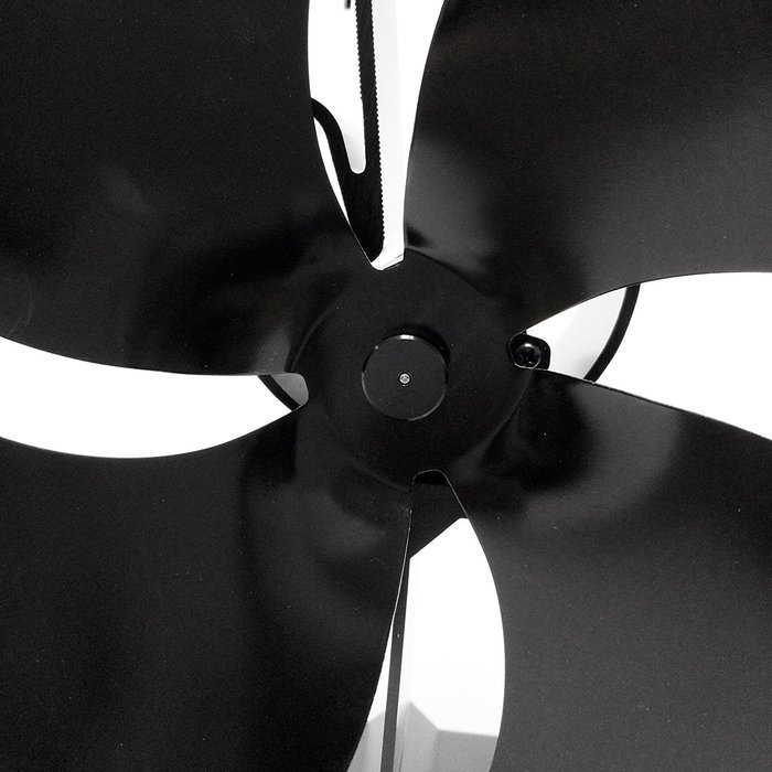 Signstek 4 Blade Heat Powered Stove Fan for Wood Log Coal Fire Burner Fireplace N4