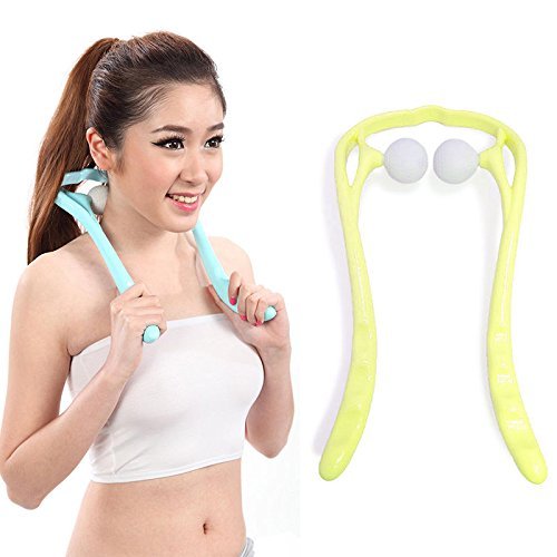 Pain Massager for Neck Back Shoulder Body Handy Health Roller Ball Self Massager N3