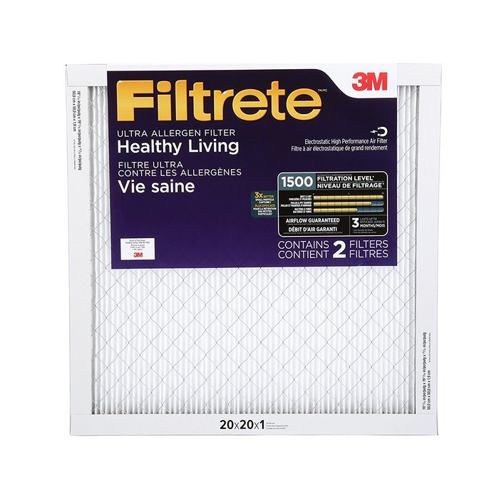 Filtrete Healthy Living Ultra Allergen Reduction Filter, MPR 1500, 14 x 30 x 1-Inches, 6-Pack N25